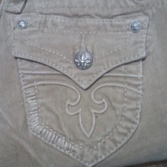 Rock Revival Women's 26 Bootcut Cords Light Brown Jen NWOT DEFECT - Picture 2 of 11